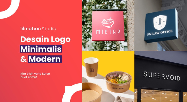 LOGO MINIMALIS & MODERN Untuk UMKM & Perusahaan