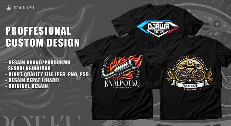 Sebuah desain Kaos yang keren